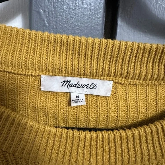 Madewell Women's Mustard Sweater - Picture 4 of 4